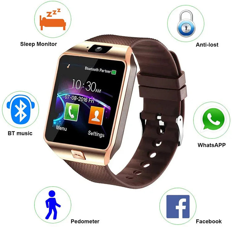 1 56 Inch Sports Watch LCD Touch Screen Health Tracking Wristwatch