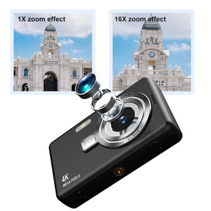 New Digital Camera Autofocus Camera For Kid Camcorder with 16x Zoom Compact Cameras 2.4-inch IPS screen Camera For Beginner