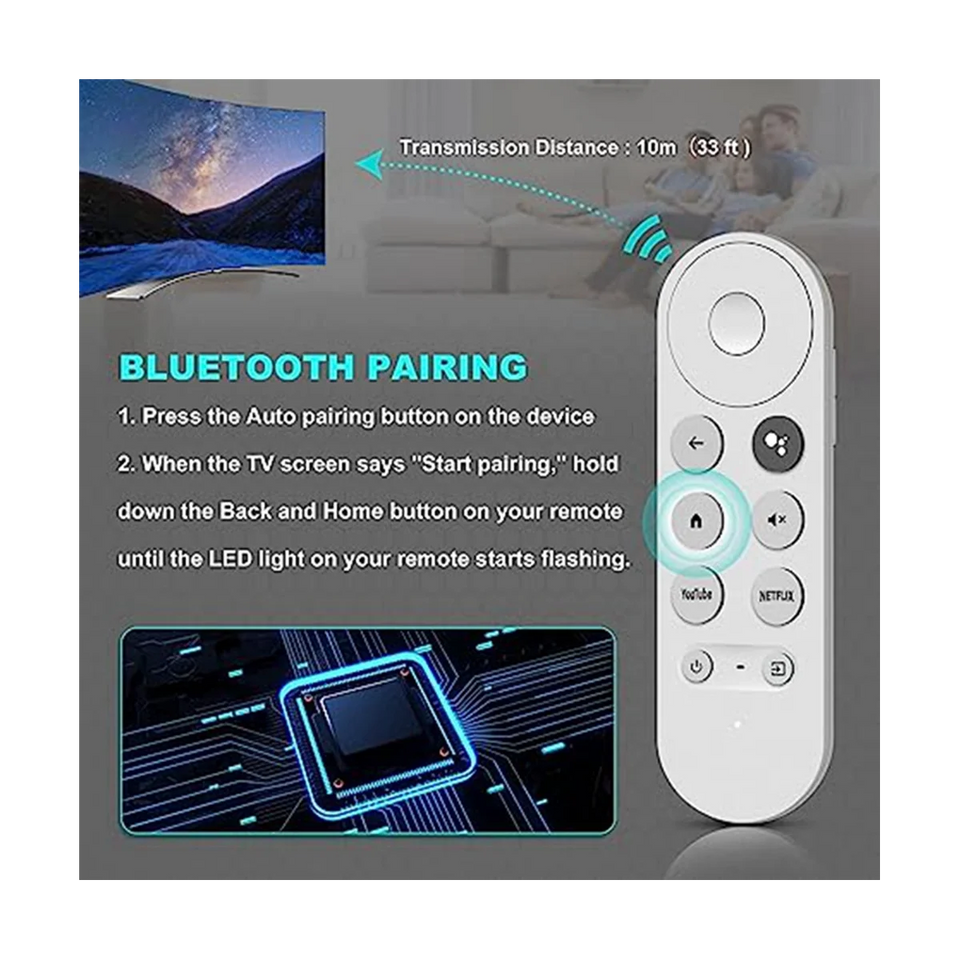 Replacement G9N9N Voice Bluetooth IR Remote Control for Google TV GoogleChromecast 2020 W3JD