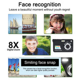 HD 48MP Digital Camera with 2.7" Large Screen Camcorder Camera Children Camera 8x Zoom Anti Shake Portable Small Cam 2024