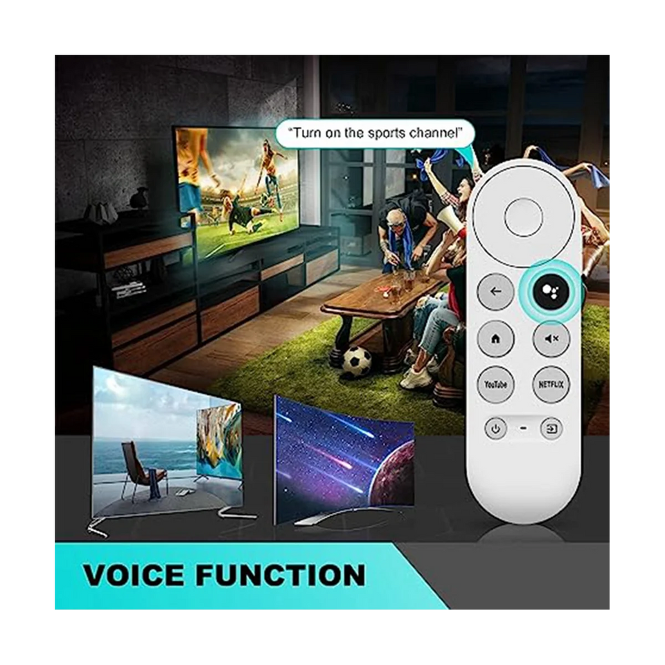 Replacement G9N9N Voice Bluetooth IR Remote Control for Google TV GoogleChromecast 2020 W3JD