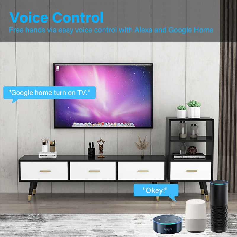 Tuya/Smart Life WiFi-IR Remote Controller Infrared Control Device Air Conditioner TV Work With Alexa Google Home Yandex Alice