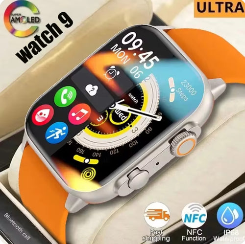 New Watch 9 Ultra Smart Watch 49mm 2024 New NFC Men Women GPS Track Bluetooth Call BT Music Games Wireless Charging Smartwatch