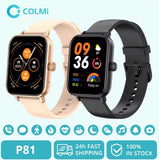 COLMI P81 Voice Calling Smart Watch Ultra 1.9 inch Screen 24H Health Monitor 100+ Sports Modes, Bluetooth Smartwatch Men Women