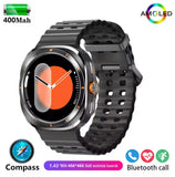 For Samsung Galaxy Watch Ultra New GPS Track Smart Watch Men Amoled Always Display Body Temperature Clock BT Talk Smart Watch