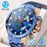 For Android IOS Smart Watch Men's AMOLED HD Screen AI voice call Outdoor Sports Fashion Business Clock Smart Bracelet 2023 New