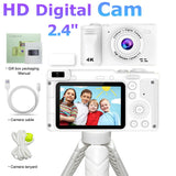 Rechargeable 2.4 inch Digital Camera HD 1080P Cameras With 8x Zoom SLR Multifunction Camera With Bracket For Boys Girls Children